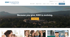 Desktop Screenshot of kghfoundation.com